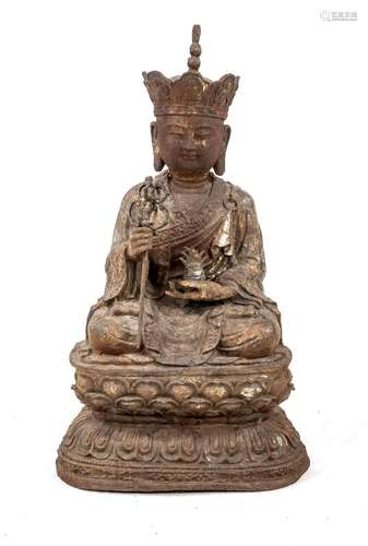 Iron Bodhisattva Ksitigarbha as ruler of the underworld, Chi...