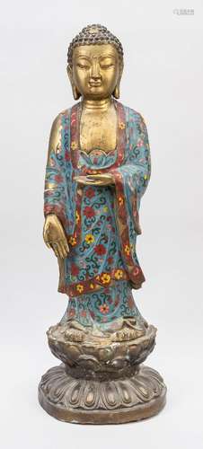 Buddha cloisonné, China, Qing dynasty(1644-1911), 18th/19th ...