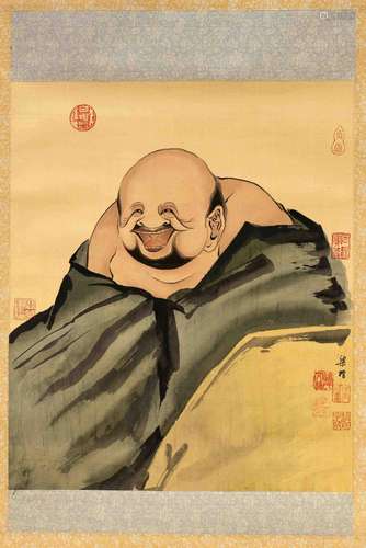 After Liangkai(ca. 1140-1210): ''The laughing Budai alone kn...