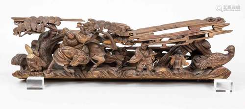 Japanese carving, Japan, Meiji period(1868-1912), carved woo...