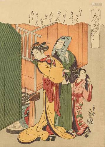 Ippitsusai Buncho(active 1765-1792): ''The courtesan Morokos...