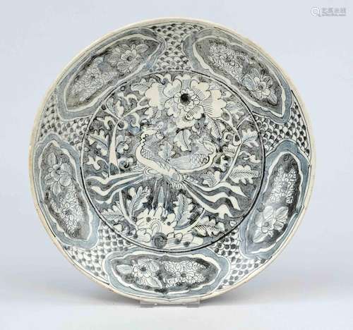 Phoenix plate, probably Vietnam 19th/20th century, porcelain...