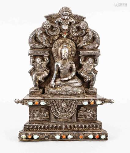 Buddha at Enlightenment, North India or Nepal, 20th c., drif...