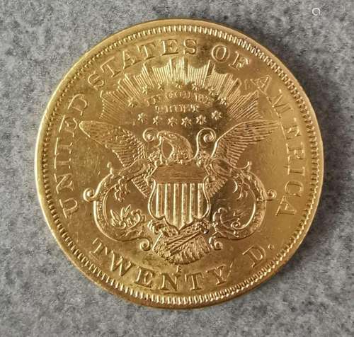 GOLD COIN 20 DOLLARS 1875