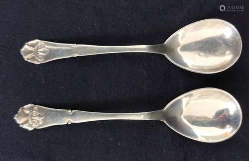 2 ART DECO COFFEE SPOONS