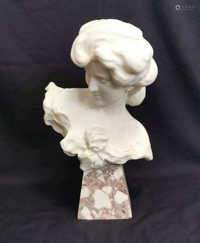 SCULPTURE: "BUST OF A YOUNG WOMAN"