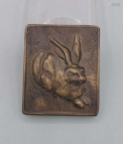 BRONZE RELIEF - FIELD RABBIT