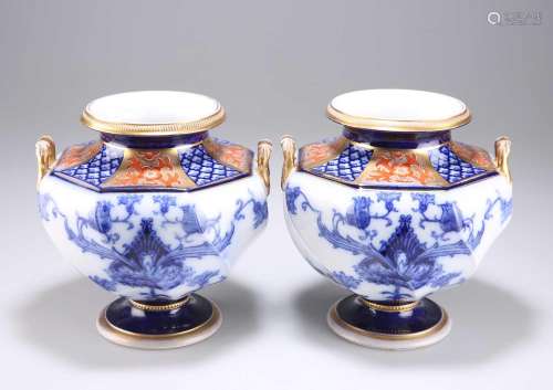 A PAIR OF LATE 19TH CENTURY JAMES MACINTYRE & CO BURSLEM...