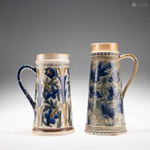 ARTHUR B. BARLOW FOR DOULTON LAMBETH, TWO LATE 19TH CENTURY ...