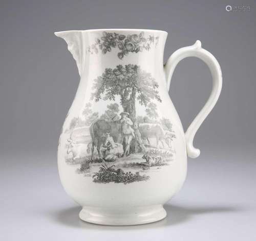 A WORCESTER MASK JUG, CIRCA 1765