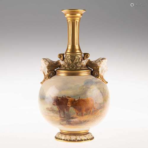 A ROYAL WORCESTER VASE