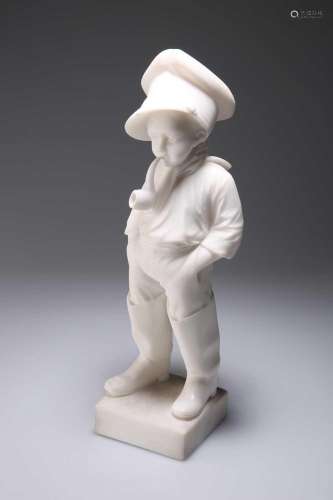 CONTINENTAL SCHOOL, "COMME PAPA", A MARBLE FIGURE ...