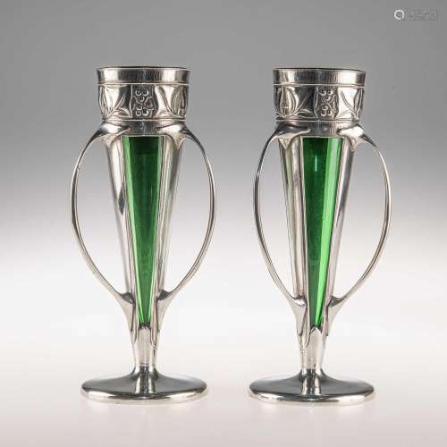 ARCHIBALD KNOX (1864-1933) FOR LIBERTY & CO, A PAIR OF T...