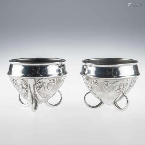 ARCHIBALD KNOX (1864-1933) FOR LIBERTY & CO, A PAIR OF T...