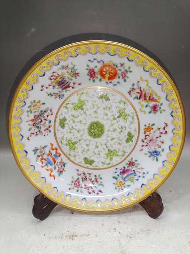 pastel eight treasure plate