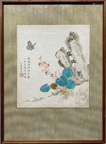 Lu Xiaomanbutterfly love flowerpicture frame