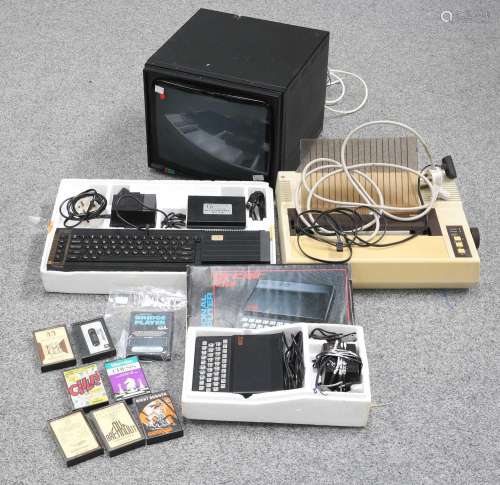 A BOXED SINCLAIR ZX81 PERSONAL COMPUTER AND GAMES