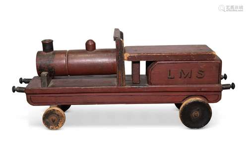 A NAÏVE WOODEN MODEL OF A TRAIN