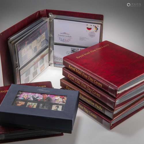 SIX ROYAL MAIL FIRST DAY COVERS ALBUMS
