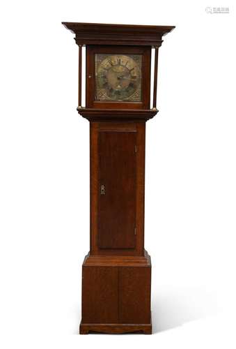 AN 18TH CENTURY OAK THIRTY-HOUR LONGCASE CLOCK, SIGNED JOHN ...