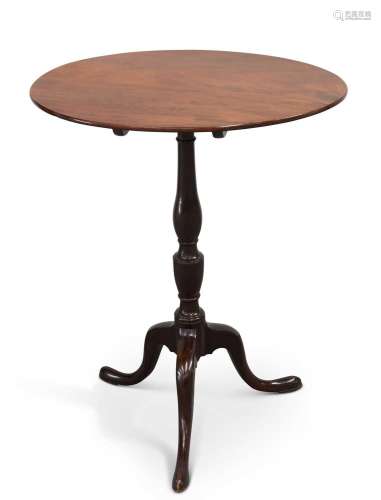 AN EARLY 19TH CENTURY MAHOGANY TRIPOD TABLE