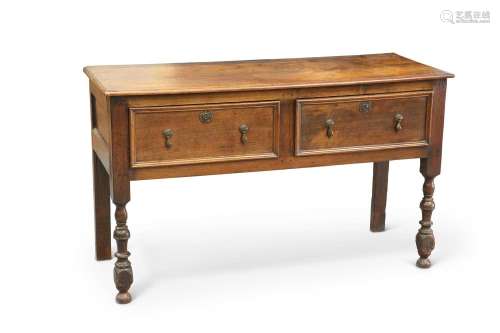 AN OAK DRESSER BASE, 18TH/19TH CENTURY