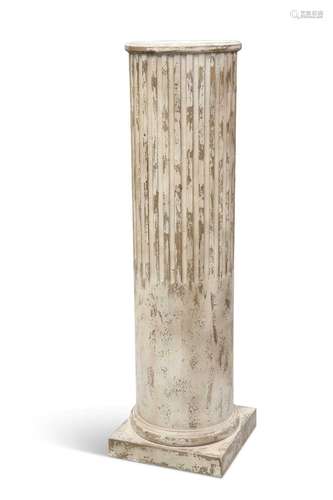 A FAUX STONE COLUMN