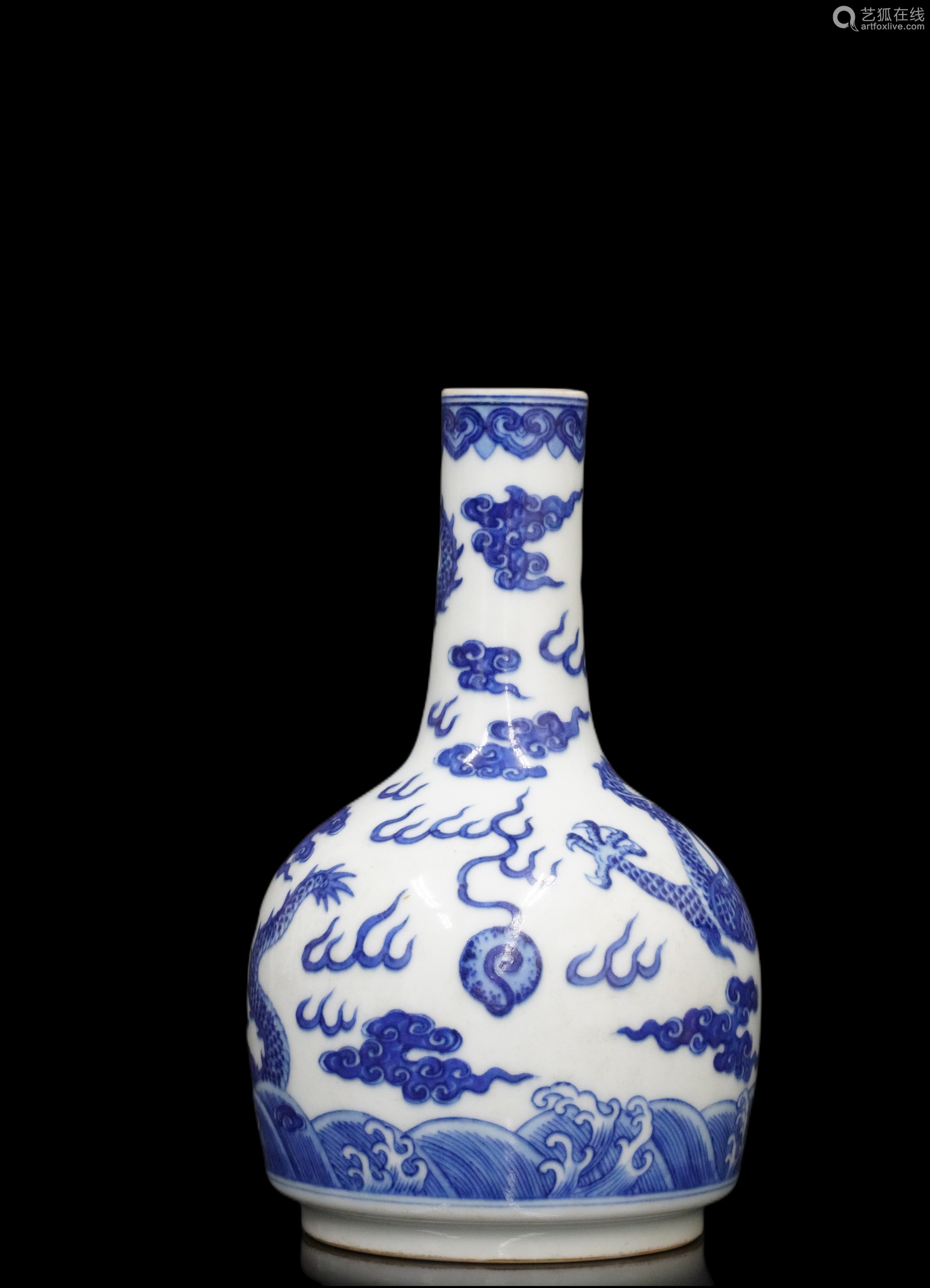 清 青花瓶 嘉庆年制款 中国 古美術 solucionescad.com.mx