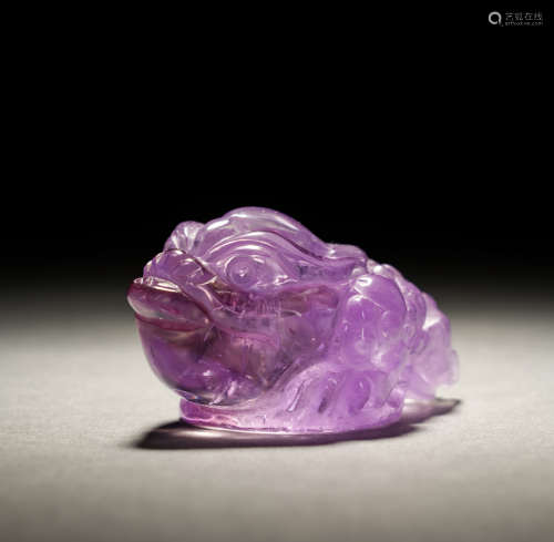 清 紫水晶瑞兽