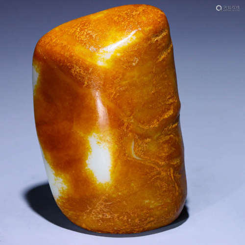 In the Qing Dynasty, Hotan Jade jujube skin white flesh ston...