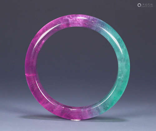 Qing Dynasty, double color tourmaline bracelet