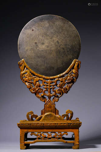 Qing Dynasty, Number One Scholar and Round Bronze Mirror