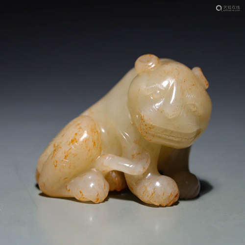 In or before the Ming Dynasty, Hotan Jade Tiger