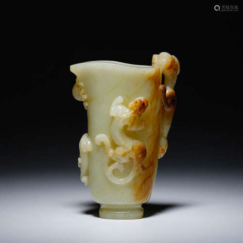 Qing Dynasty, Hetian Yulong design cup