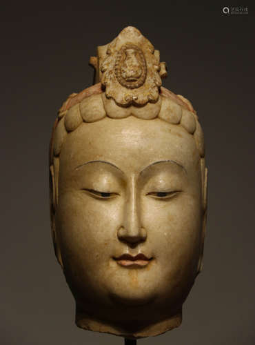 Before the Ming Dynasty, White Marble Buddha's head