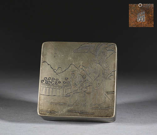 Qing Dynasty, copper ink cartridge