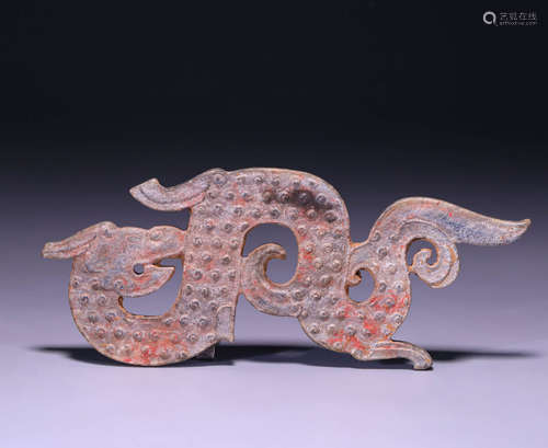 Before or during the Ming Dynasty, dragon shaped jade walls