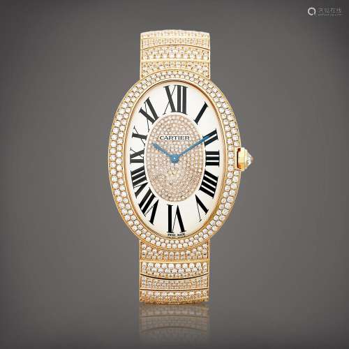 CartierBaignoire, Reference 3033 A pink gold and diamond-set...