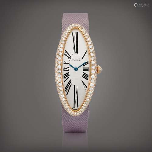 CartierBaignoire Allongée, Reference 2515 | A pink gold and ...