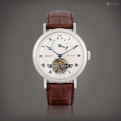 BreguetClassique, Reference 5317 | A platinum tourbillon wri...