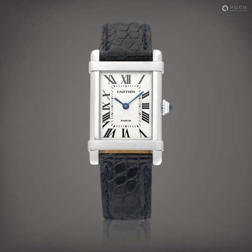 CartierTank Chinoise | A platinum wristwatch, Circa 1996 | 卡...