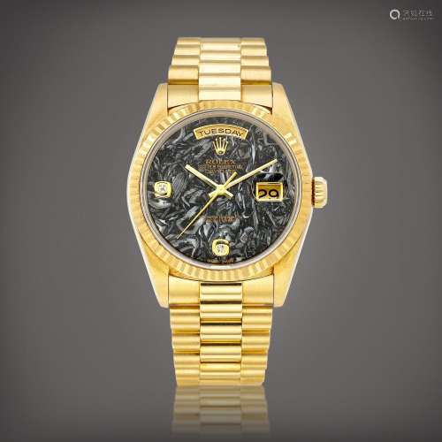 RolexDay-Date, Reference 18238 | A yellow gold and diamond-s...