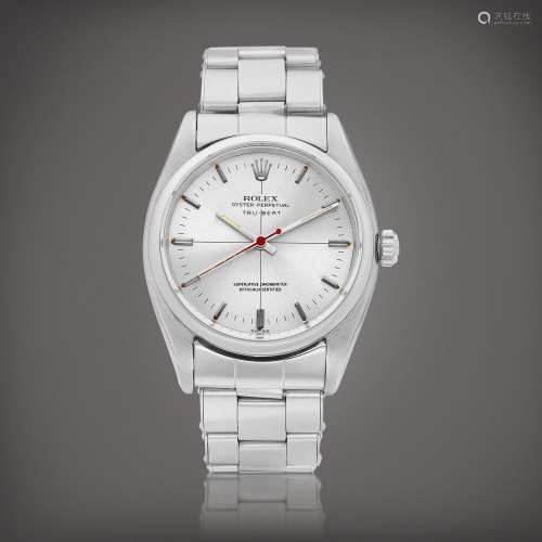 RolexTru-Beat, Reference 6556 | A stainless steel wristwatch...