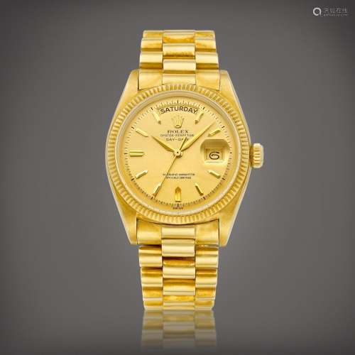 RolexDay-Date, Reference 6611 |  An early yellow gold wristw...