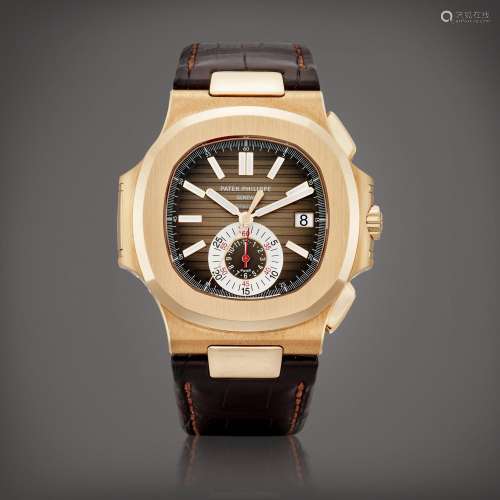 Patek PhilippeNautilus, Reference 5980  | A pink gold flybac...