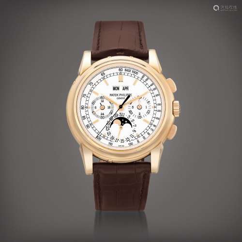 Patek PhilippeReference 5970  | A pink gold perpetual calend...