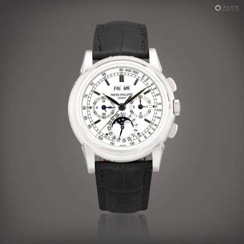 Patek PhilippeReference 5970  | A white gold perpetual calen...