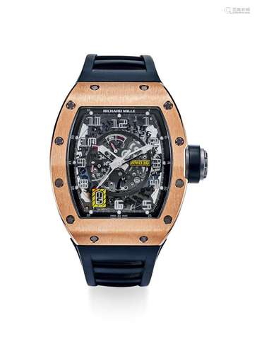 Richard Mille 极精细，极精细，18k红金及钛金属自动上弦腕表