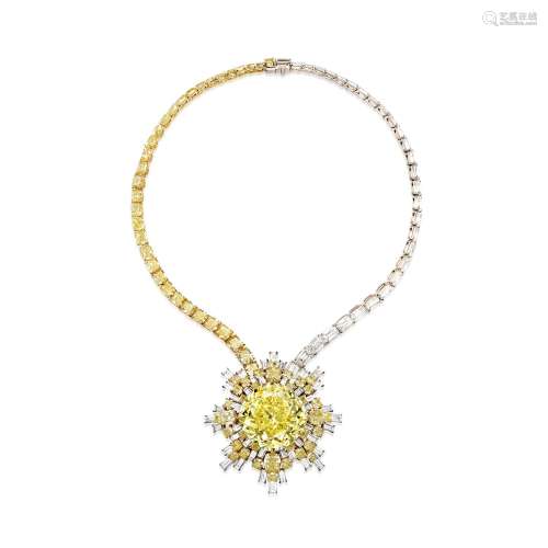 The Algeiba StarA Magnificent Fancy Vivid Yellow Diamond and...