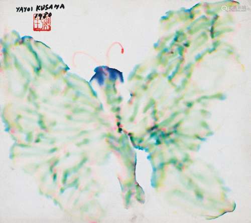 草间弥生 1980年作 蝶